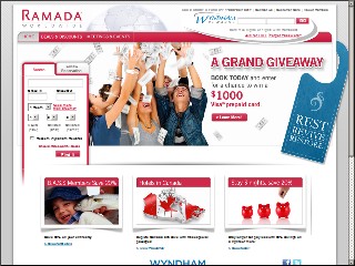 Web site www.ramada.com, Comfort Inn